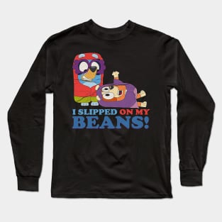 vintage i slipped on my beans Long Sleeve T-Shirt